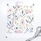 Pastel Flowers Floral Botanical Gardens Feminine Pink Purple Spring Farmhouse Easter Custom Removable Wallpaper by Spoonflower Peel & Stick Wallpaper 2FT Wide